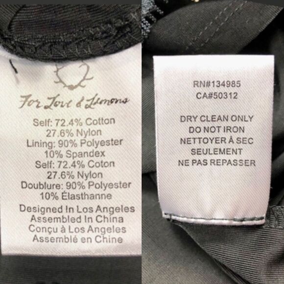 NWOT For Love and Lemons Midnight Lace High Waisted Mini Skirt - Picture 10 of 11